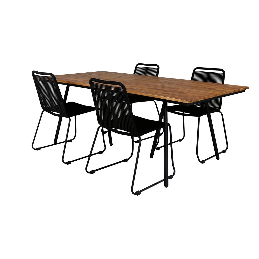 Chan spisebord 200cm + Lindos Venture Design Spisegruppe