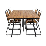 Chan spisebord 200cm + Bois spisestoler Venture Design Spisegruppe