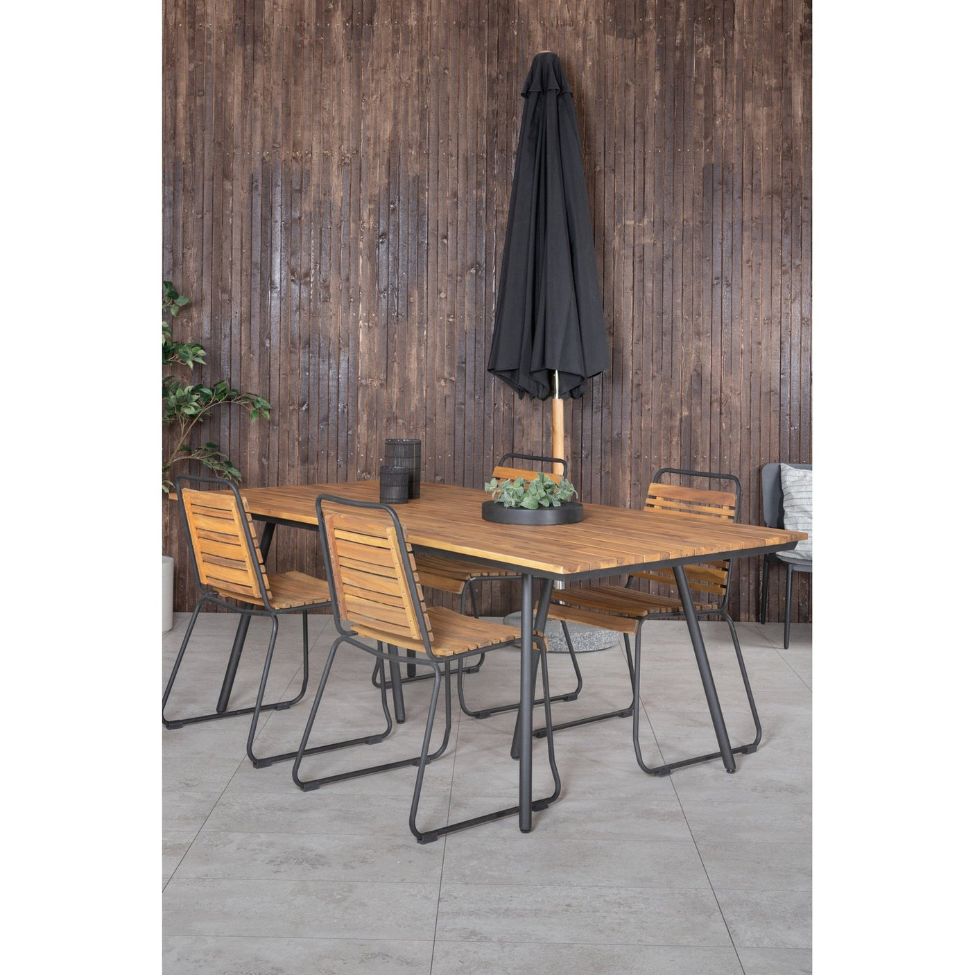 Chan spisebord 200cm + Bois spisestoler Venture Design Spisegruppe