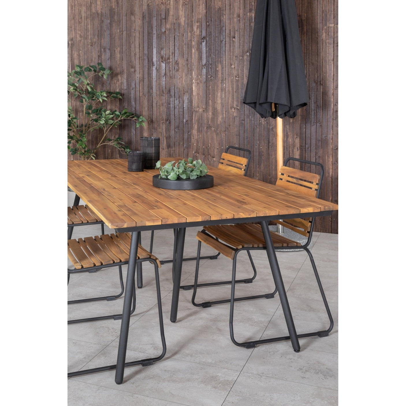 Chan spisebord 200cm + Bois spisestoler Venture Design Spisegruppe