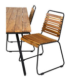 Chan spisebord 200cm + Bois spisestoler Venture Design Spisegruppe