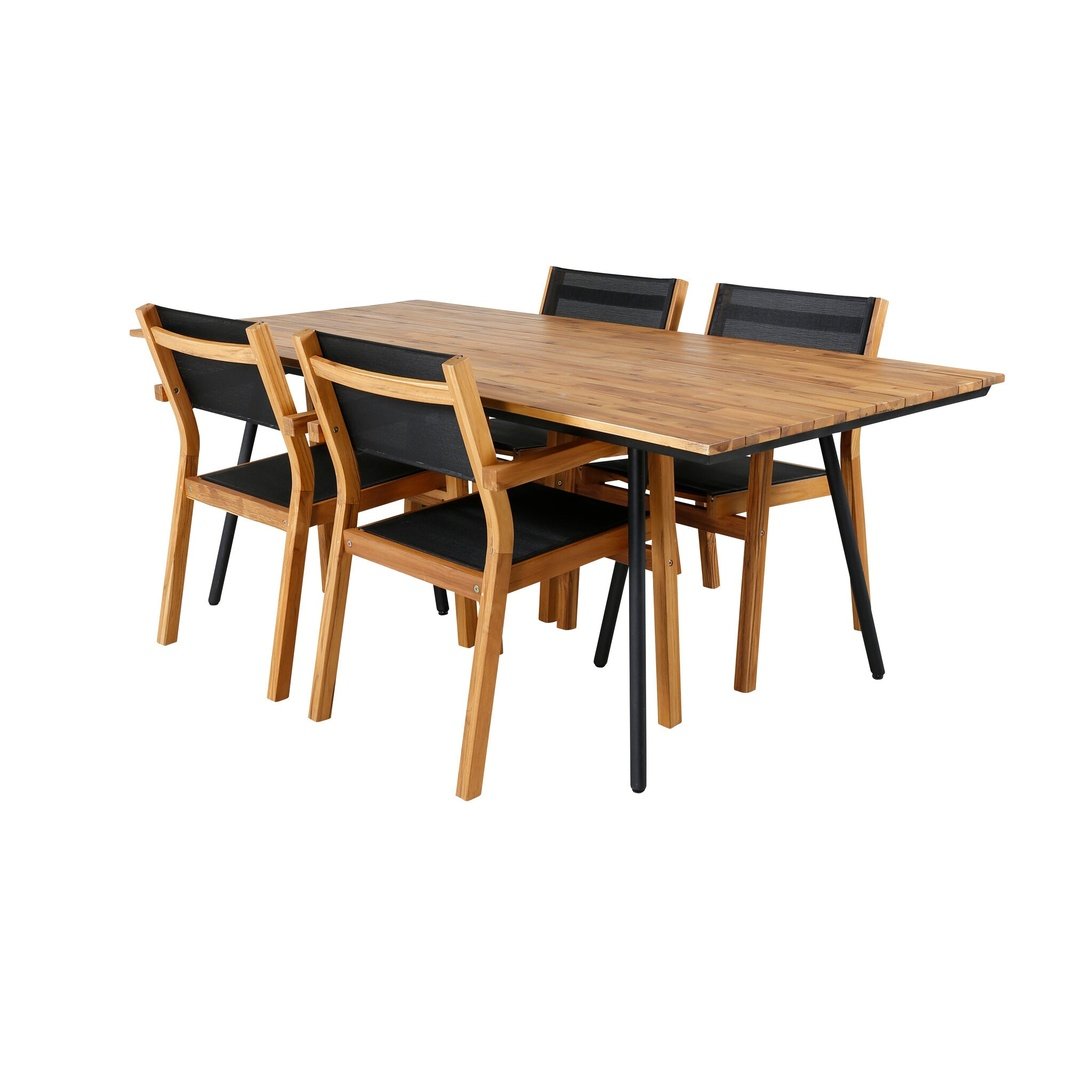 Chan spisebord 200cm + Venice Venture Design Spisegruppe