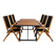 Khung spisebord/ 200*100cm + Liten John stol / Venture Design Spisegruppe