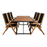 Khung spisebord/ 200*100cm + Liten John stol / Venture Design Spisegruppe