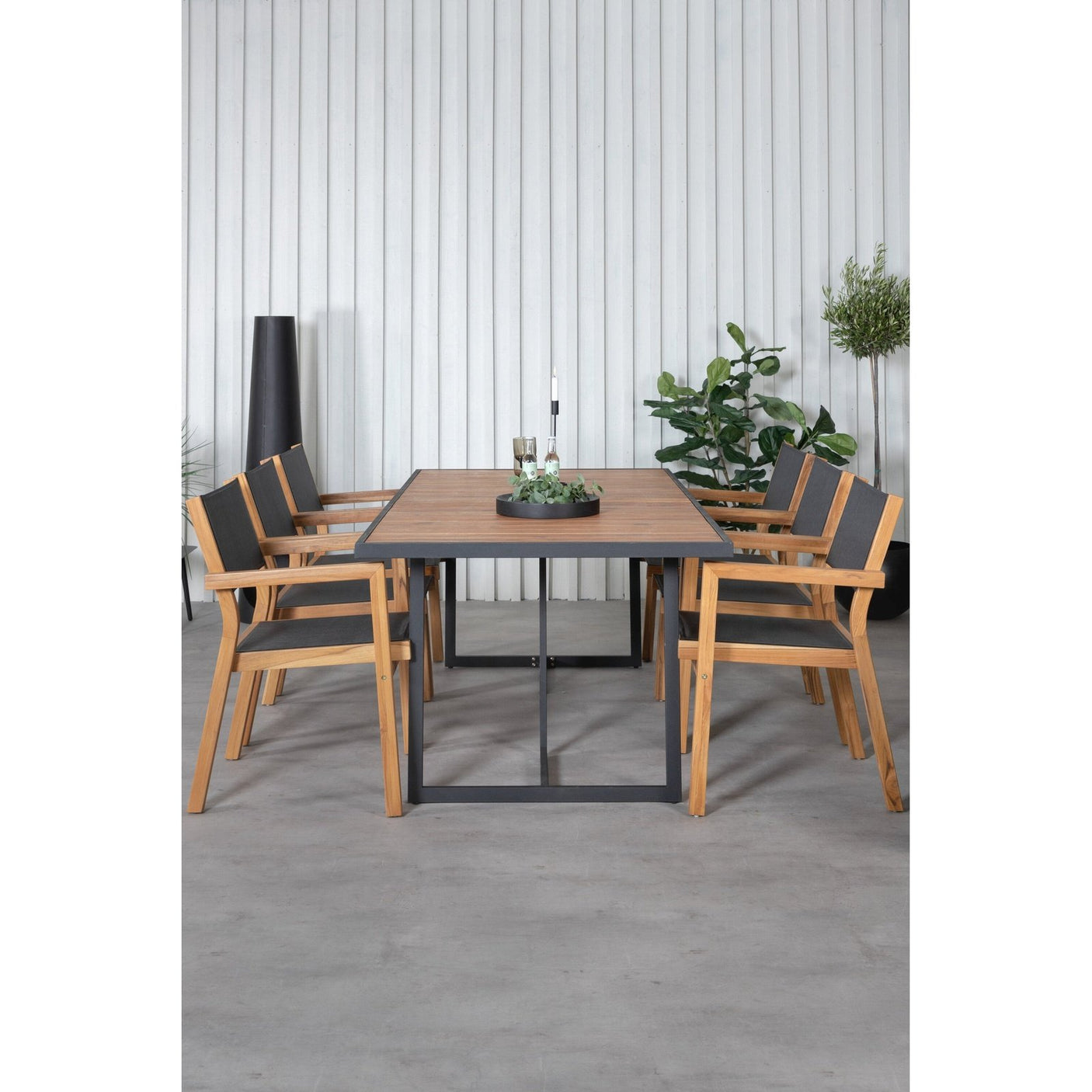 Khung spisebord/ 200*100cm + Venice Venture Design Spisegruppe