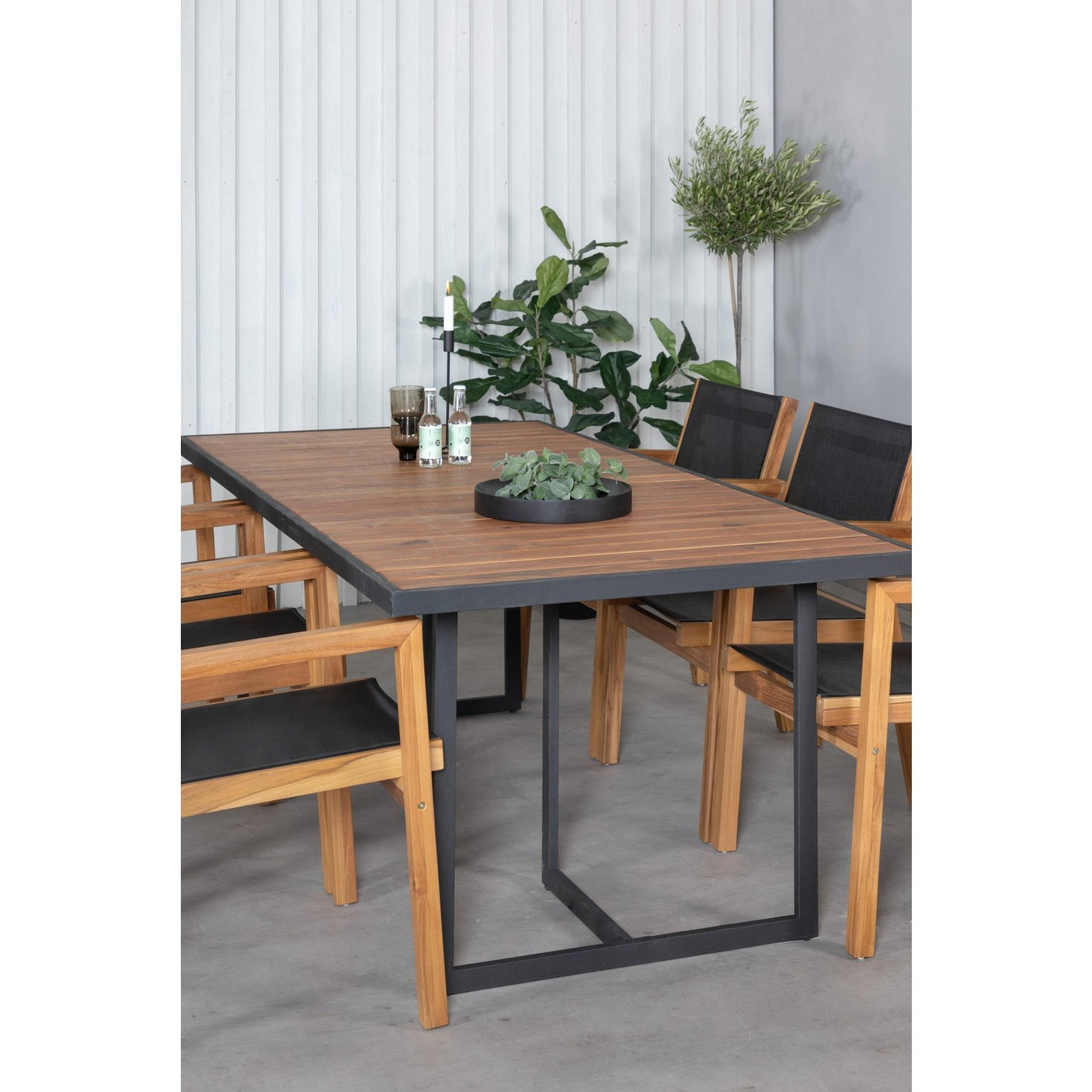 Khung spisebord/ 200*100cm + Venice Venture Design Spisegruppe