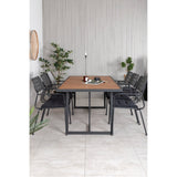 Khung Spisebord/ 200*100cm + Nicke spisestoler m. armlene Venture Design Spisegruppe