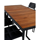 Khung Spisebord/ 200*100cm + Nicke spisestoler m. armlene Venture Design Spisegruppe