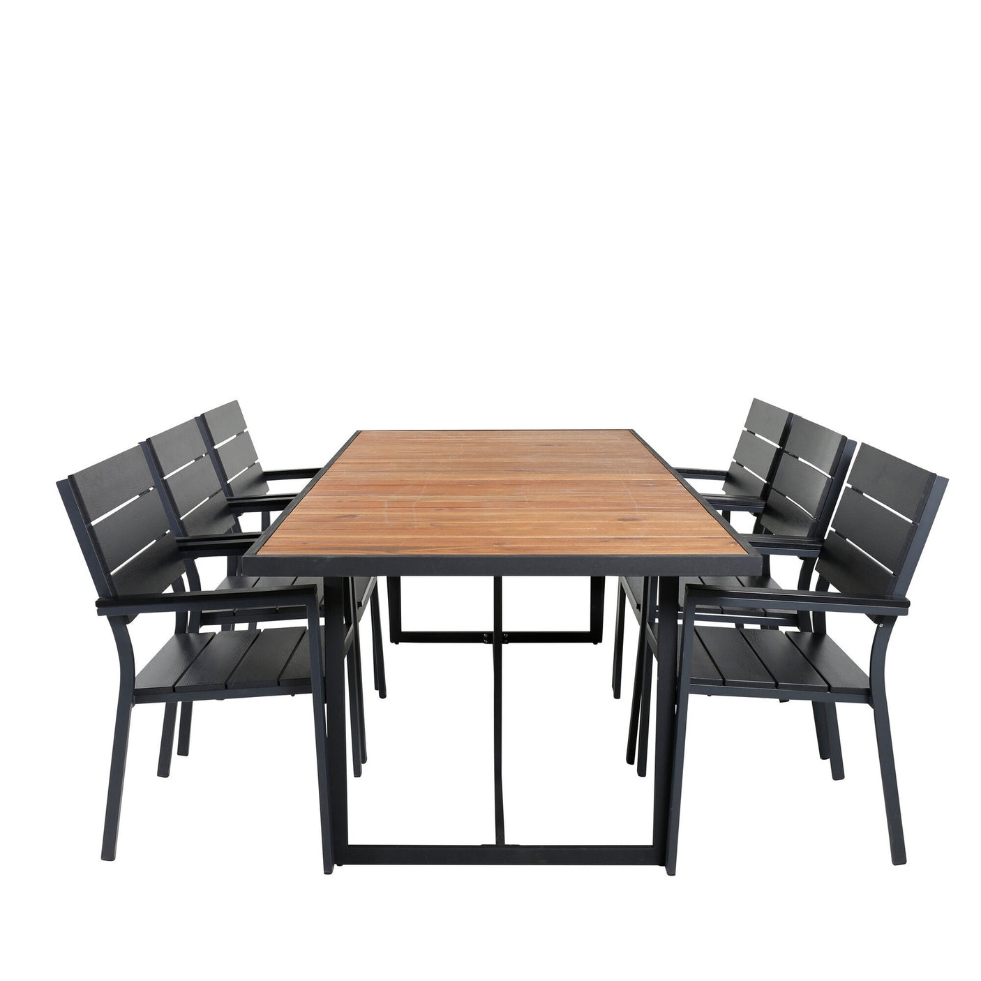 Khung Spisebord/ 200*100cm + Levels stol Venture Design Spisegruppe