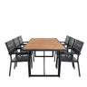 Khung Spisebord/ 200*100cm + Levels stol Venture Design Spisegruppe