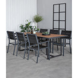 Khung Spisebord/ 200*100cm + Levels stol Venture Design Spisegruppe