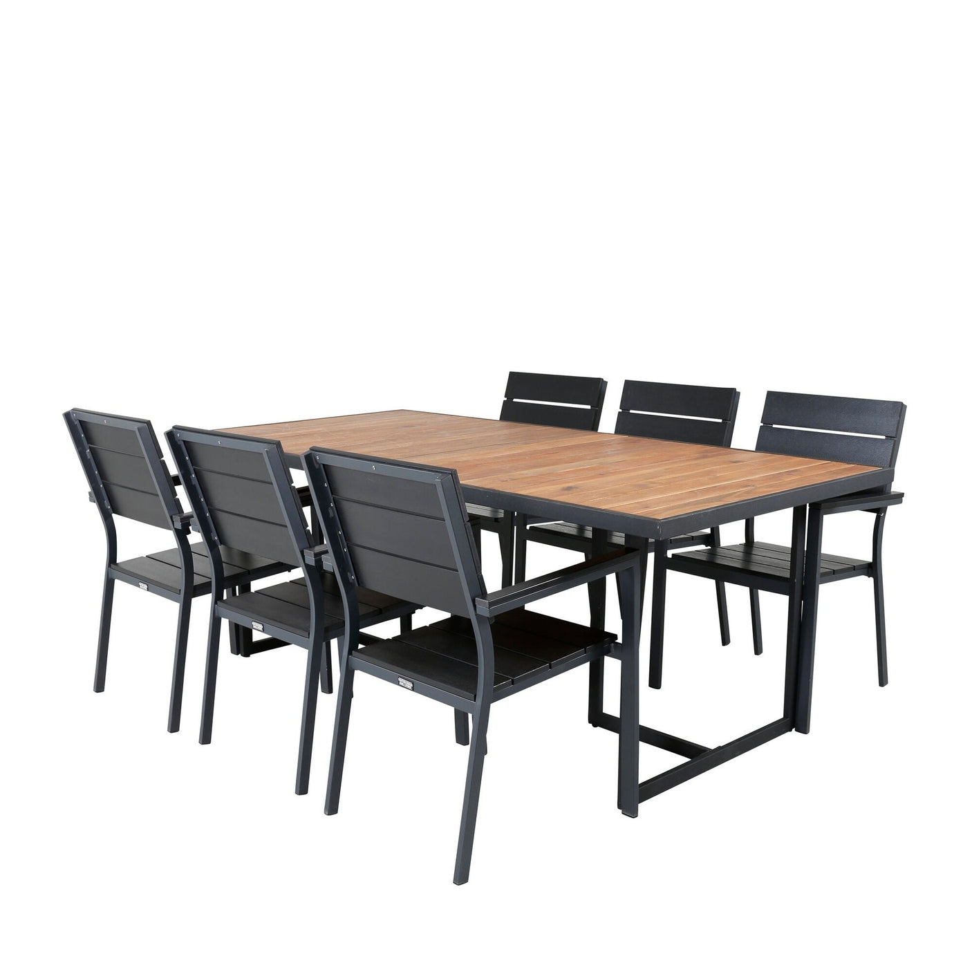 Khung Spisebord/ 200*100cm + Levels stol Venture Design Spisegruppe