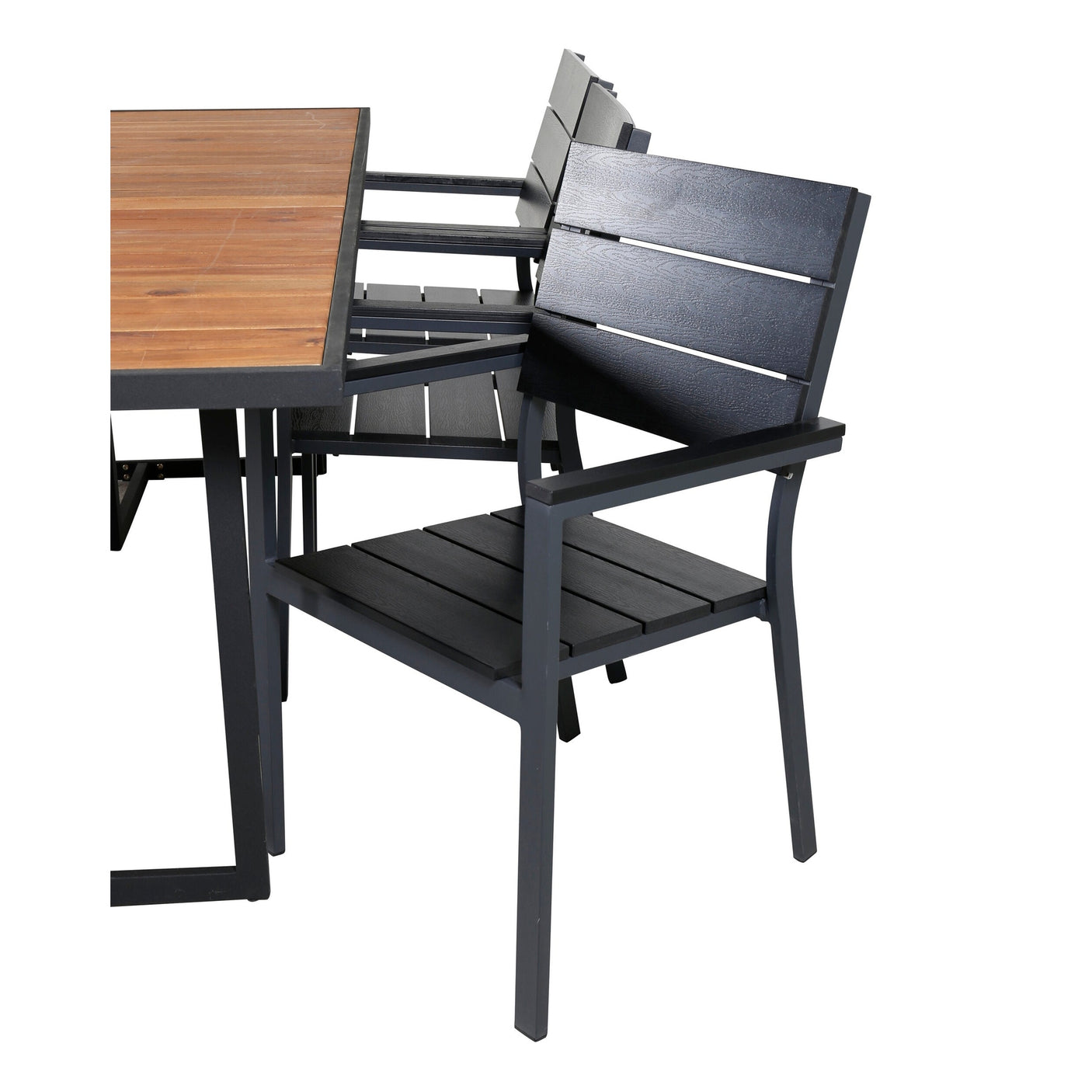 Khung Spisebord/ 200*100cm + Levels stol Venture Design Spisegruppe