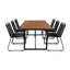 Khung spisebord/ 200*100cm + Lindos Venture Design Spisegruppe
