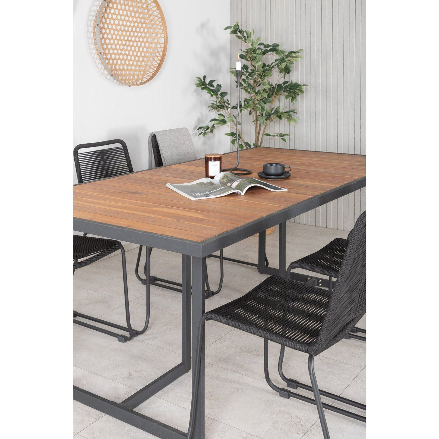 Khung spisebord/ 200*100cm + Lindos Venture Design Spisegruppe