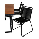 Khung spisebord/ 200*100cm + Lindos Venture Design Spisegruppe