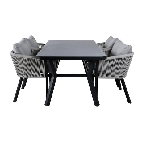Virya spisebord + Virya spisestoler Venture Design Spisegruppe