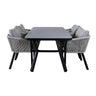 Virya spisebord + Virya spisestoler Venture Design Spisegruppe