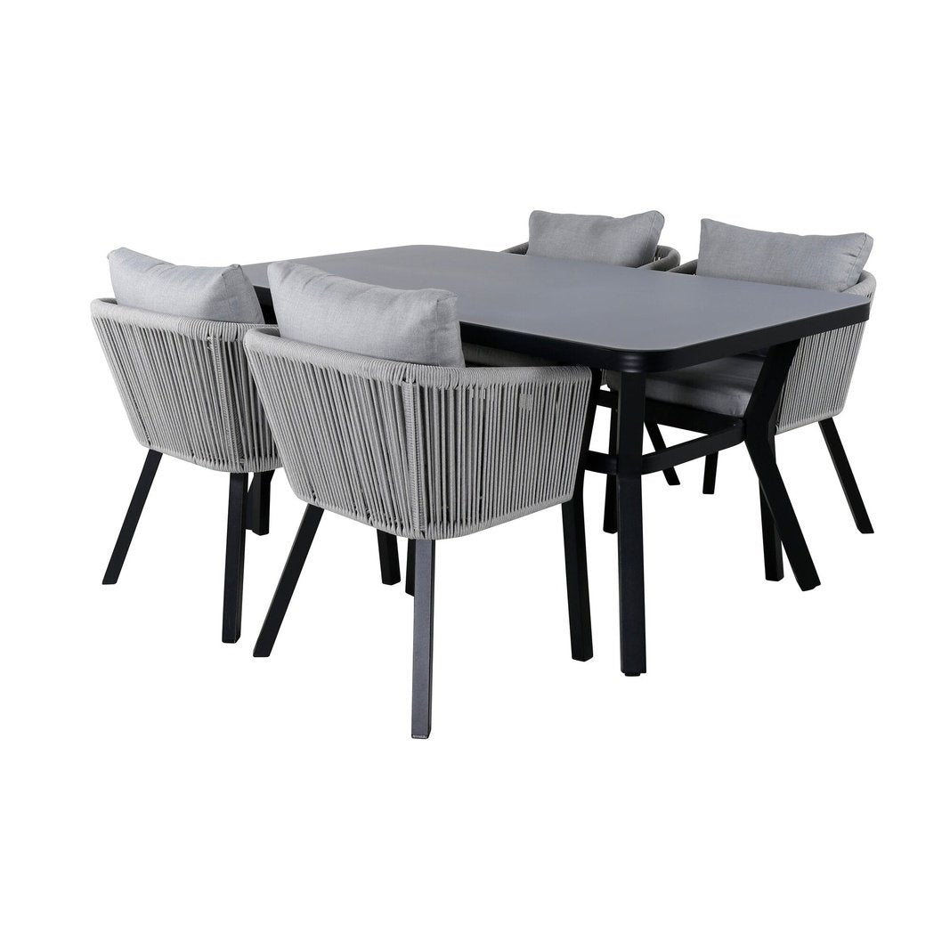 Virya spisebord + Virya spisestoler Venture Design Spisegruppe