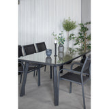 Paola spisebord 200*100 + Santorini Armstol Venture Design Spisegruppe