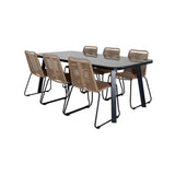 Paola spisebord 200*100 + Lindos Venture Design Spisegruppe