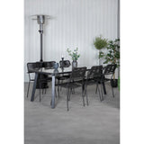Paola spisebord 200*100 + Lindos lenestol Venture Design Spisegruppe