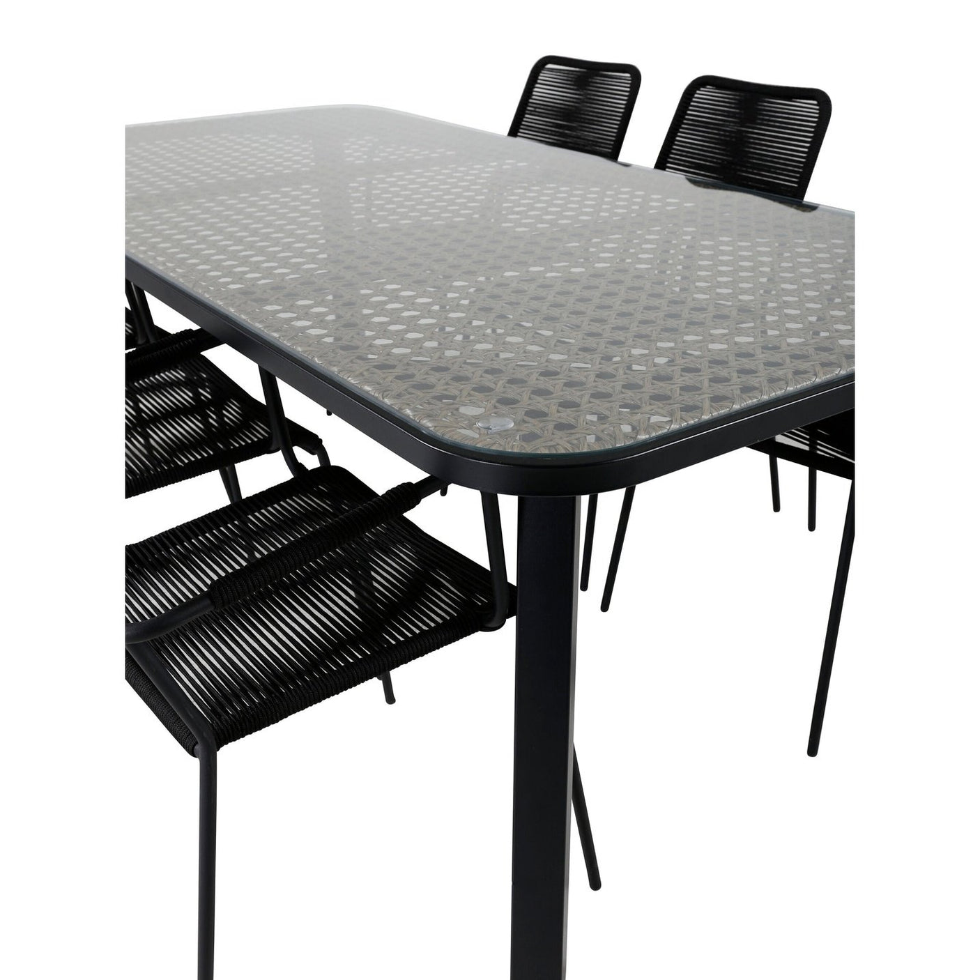 Paola spisebord 200*100 + Lindos lenestol Venture Design Spisegruppe