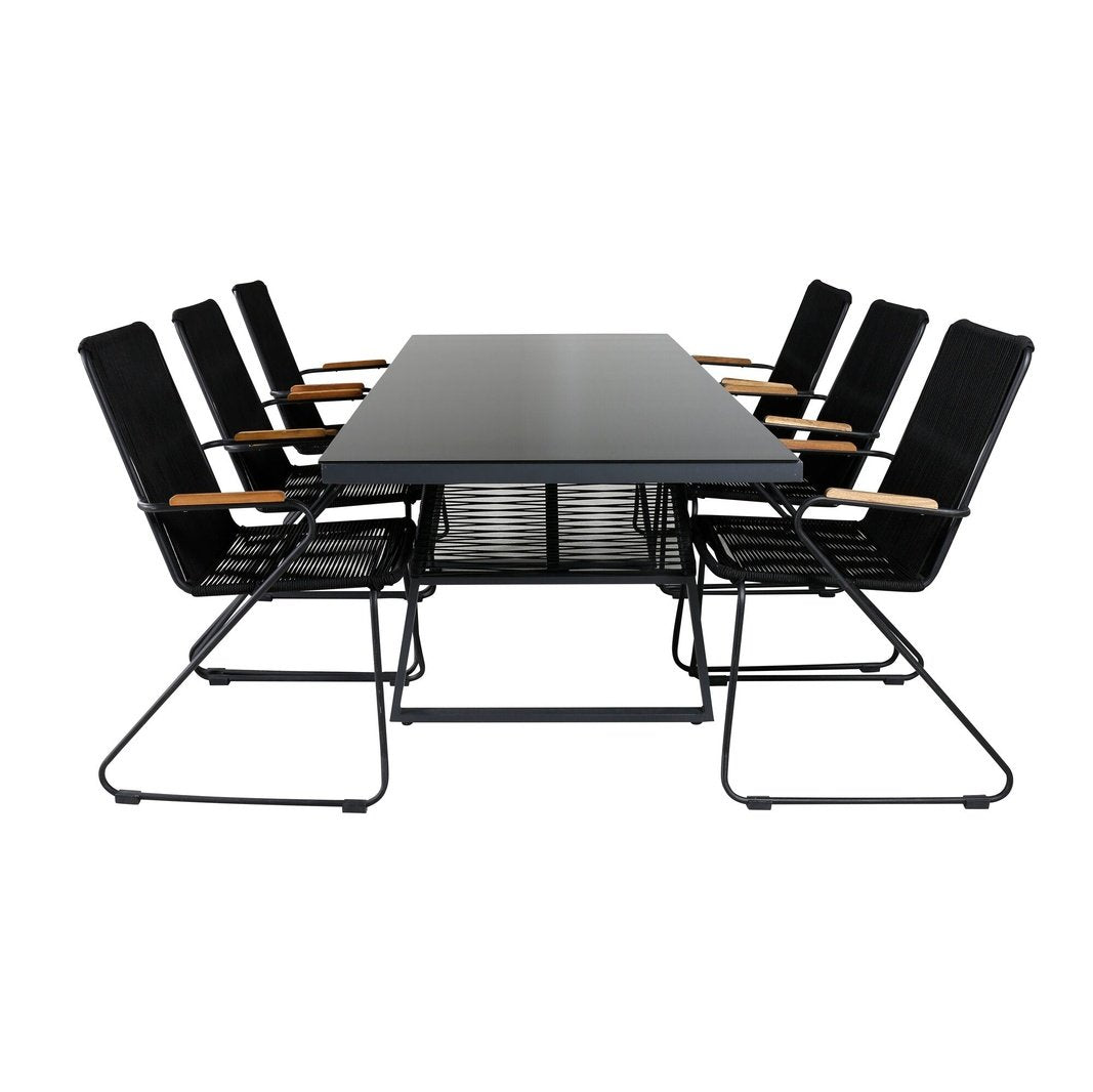Dallas spisebord + Bois lenestol Venture Design Spisegruppe