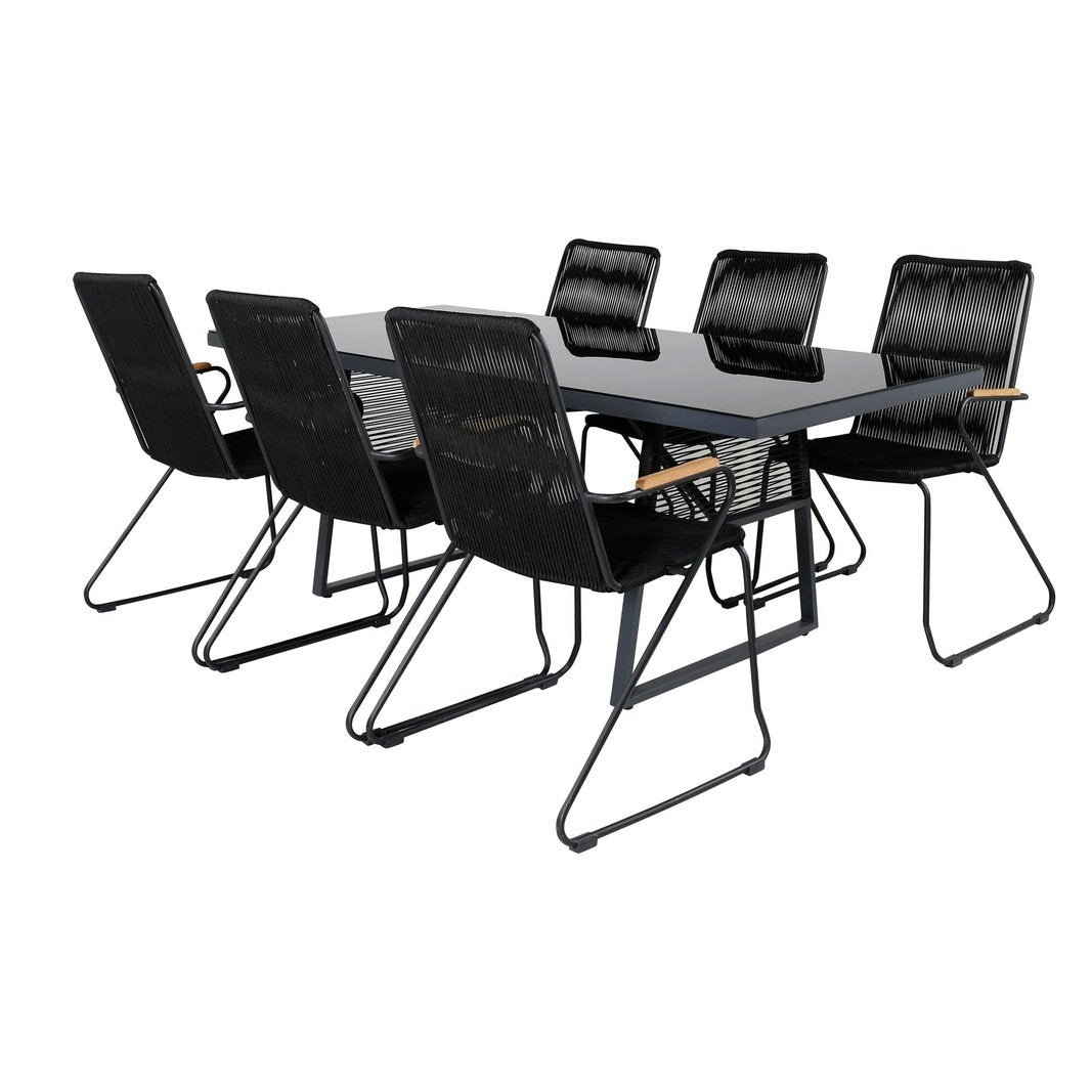 Dallas spisebord + Bois lenestol Venture Design Spisegruppe