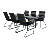 Dallas spisebord + Bois lenestol Venture Design Spisegruppe