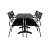 Denver 70*120 + Nikkel spisestoler m. armlene Venture Design Spisegruppe