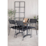 Denver 70*120 + Nikkel spisestoler m. armlene Venture Design Spisegruppe