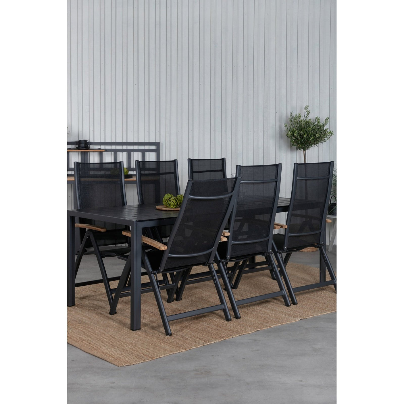 Break Table 205*90 + Panama lettstol Venture Design Spisegruppe