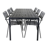 Pause bord 205*90 + Lindos Lenestol Venture Design Spisegruppe