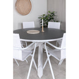 Copacabana bord ø 140 + Alina spisestoler Venture Design Spisegruppe