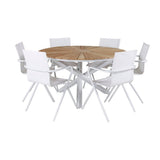 Mexico Table ø 140 + Alina spisestoler Venture Design Spisegruppe