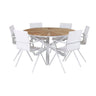 Mexico Table ø 140 + Alina spisestoler Venture Design Spisegruppe