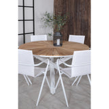 Mexico Table ø 140 + Alina spisestoler Venture Design Spisegruppe