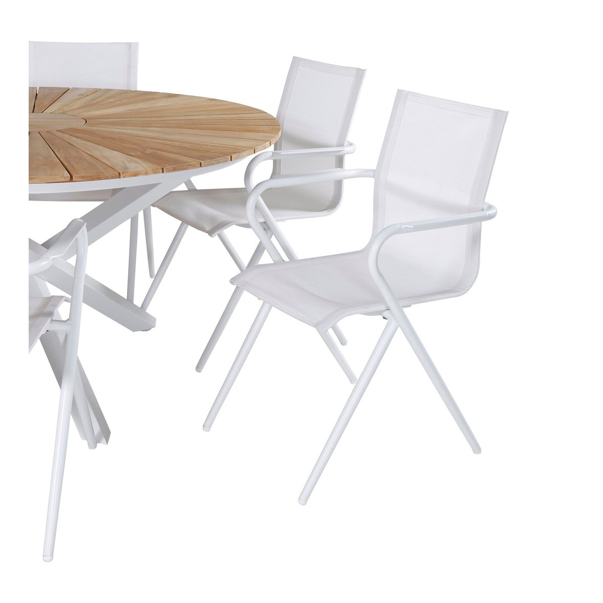 Mexico Table ø 140 + Alina spisestoler Venture Design Spisegruppe