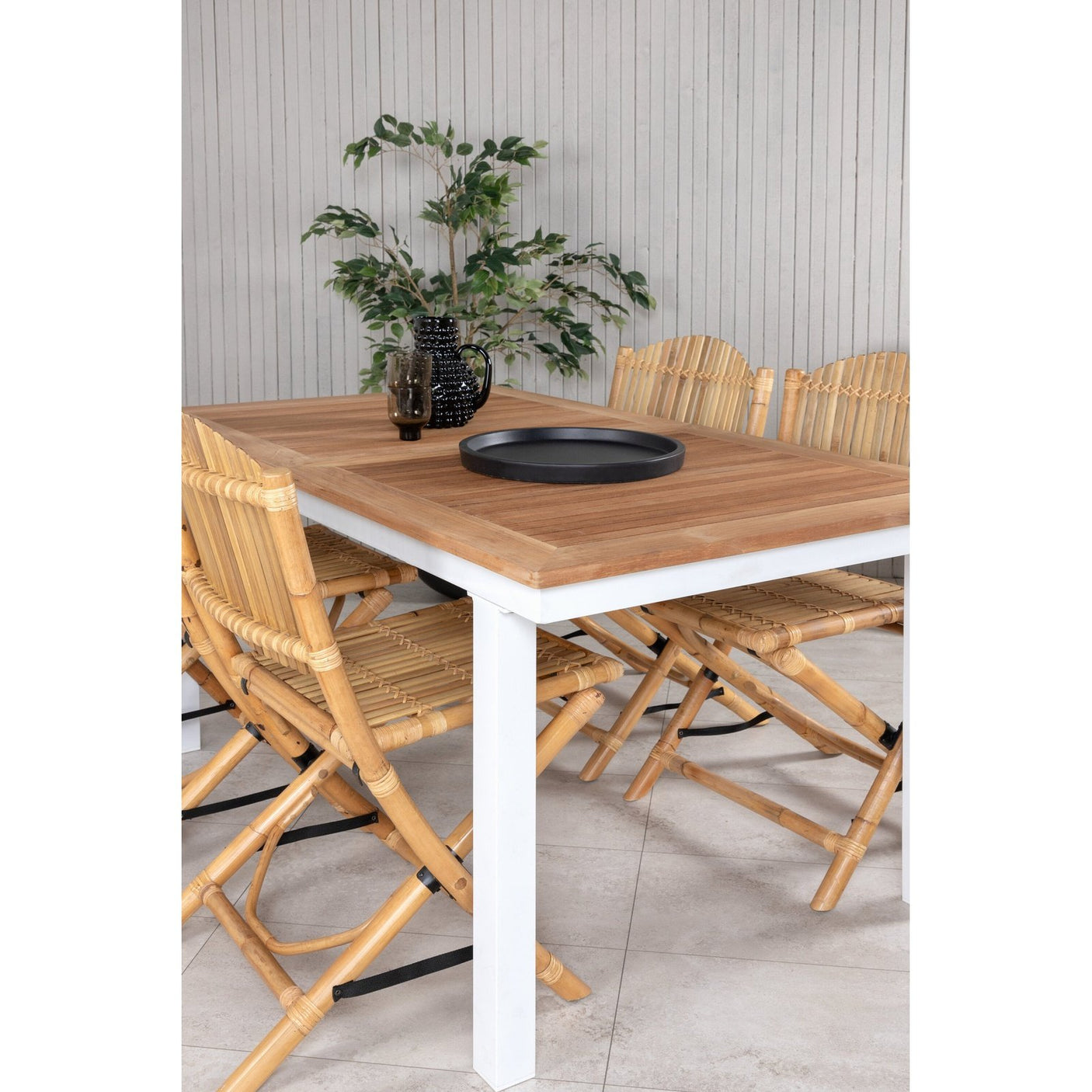 Panama bord 152/210*90 /+ Cane spisestoler / Venture Design Spisegruppe