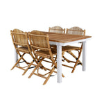 Panama bord 152/210*90 /+ Cane spisestoler / Venture Design Spisegruppe