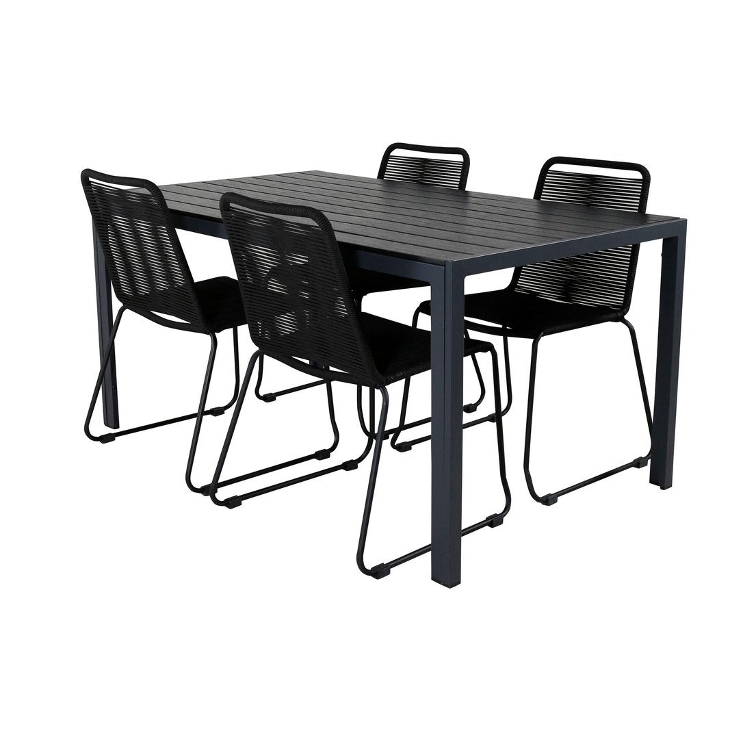 Pausebord 150*90 + Lindos Venture Design Spisegruppe
