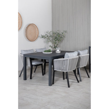 Marbella bord 160/240/+ Virya spisestoler / Venture Design Spisegruppe