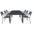 Marbella bord 160/240/+ Lindos Lenestol Venture Design Spisegruppe