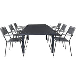 Marbella bord 160/240/+ Lindos Lenestol Venture Design Spisegruppe