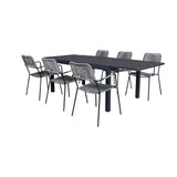 Marbella bord 160/240/+ Lindos Lenestol Venture Design Spisegruppe