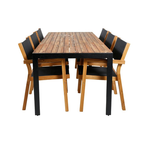 Bois Spisebord 205*90cm + Venice Venture Design Spisegruppe