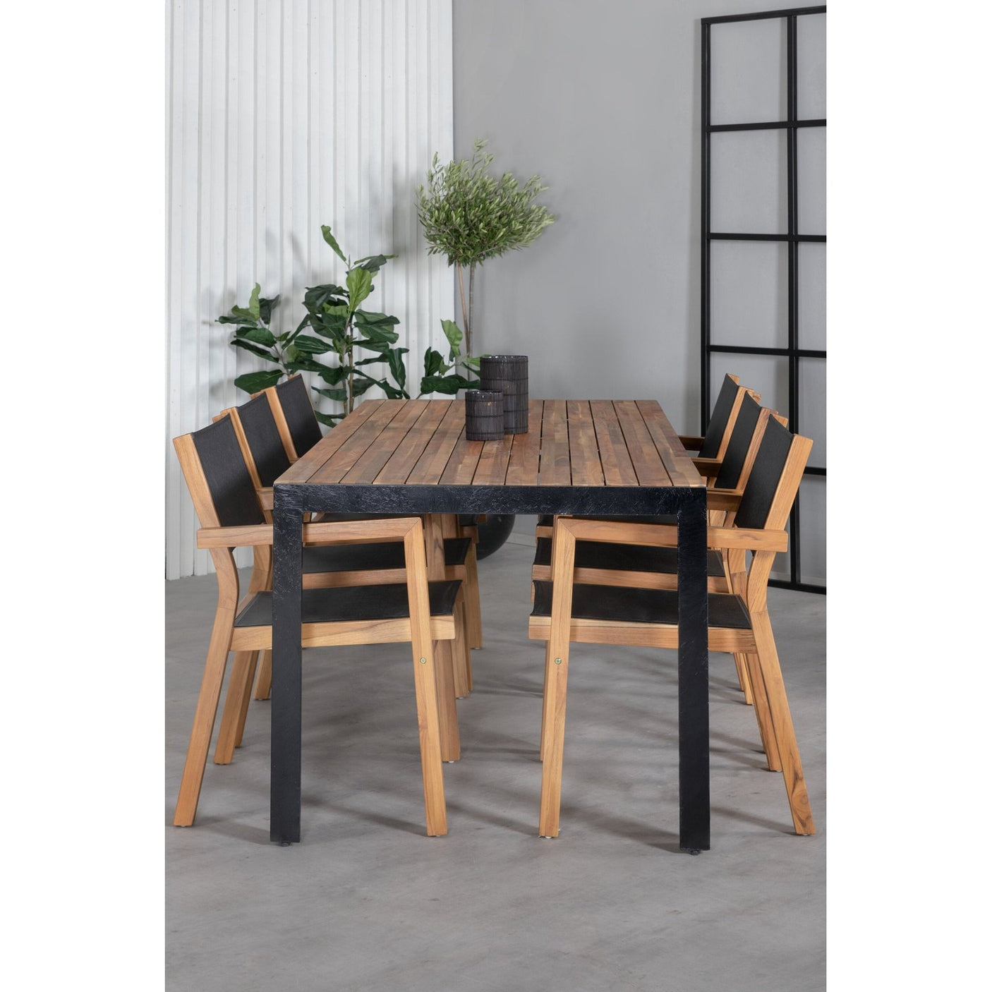 Bois Spisebord 205*90cm + Venice Venture Design Spisegruppe