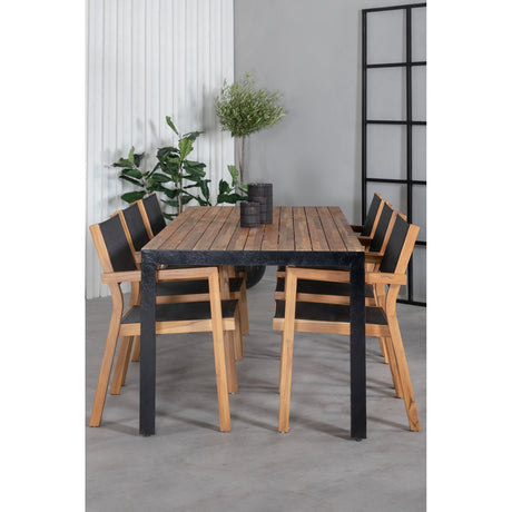 Bois Spisebord 205*90cm + Venice Venture Design Spisegruppe