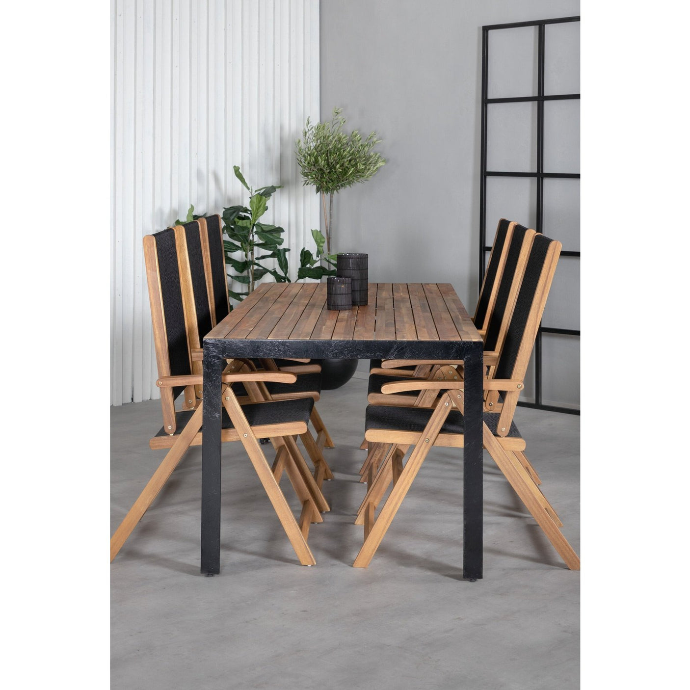Bois spisebord 205*90cm + Little John stol Venture Design Spisegruppe